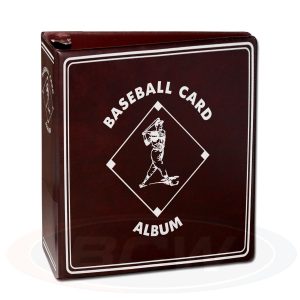 Baseball Trading Card Album Burgundy