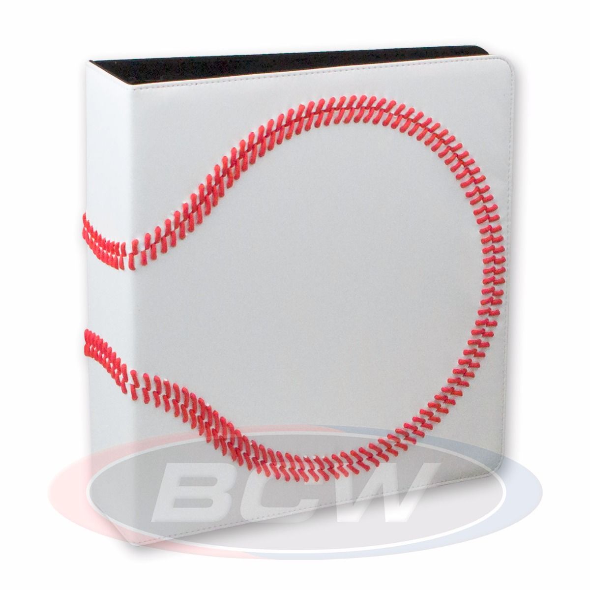 Baseball Card Trading Album White with Stitching