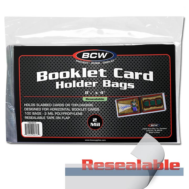 Resealable Bag for Booklet Card in Holder