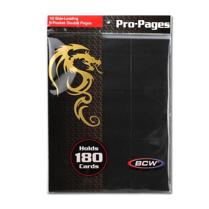 180 Count Pro Pocket Pages Black