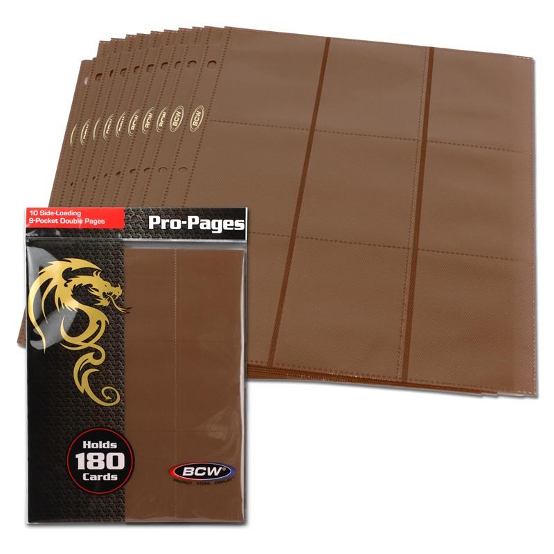 180 Count Pro Pocket Pages Brown