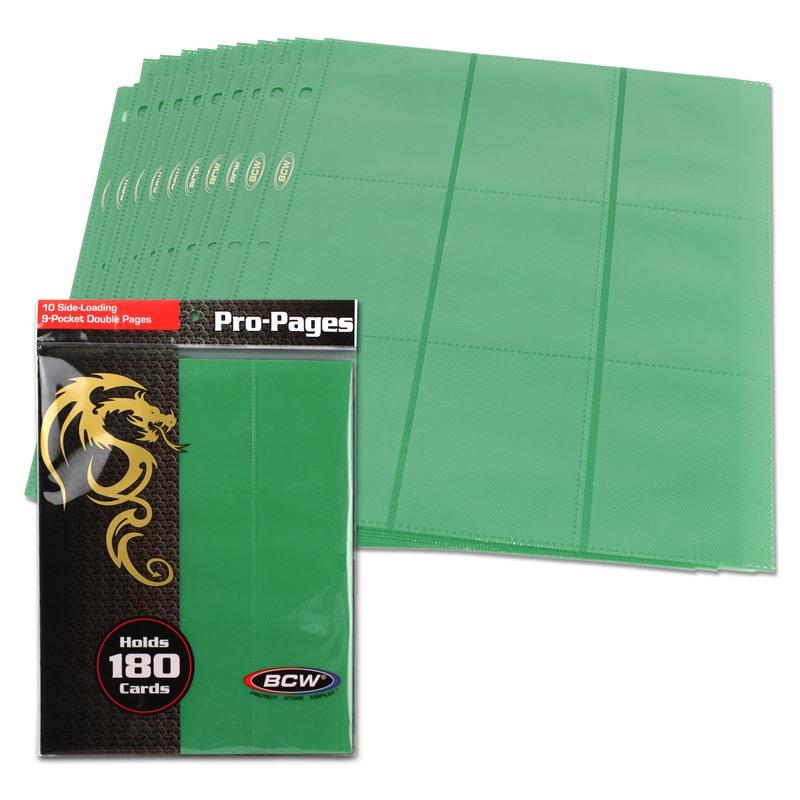 180 Count Pro Pocket Pages Green
