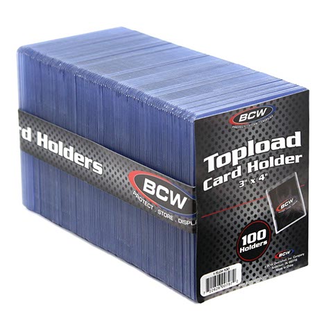 3x4 Toploader Card Holders QTY 100