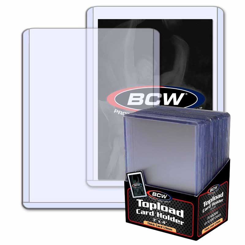 3 x 4 x 1/8 Thick Toploader Card Holder 59 PT