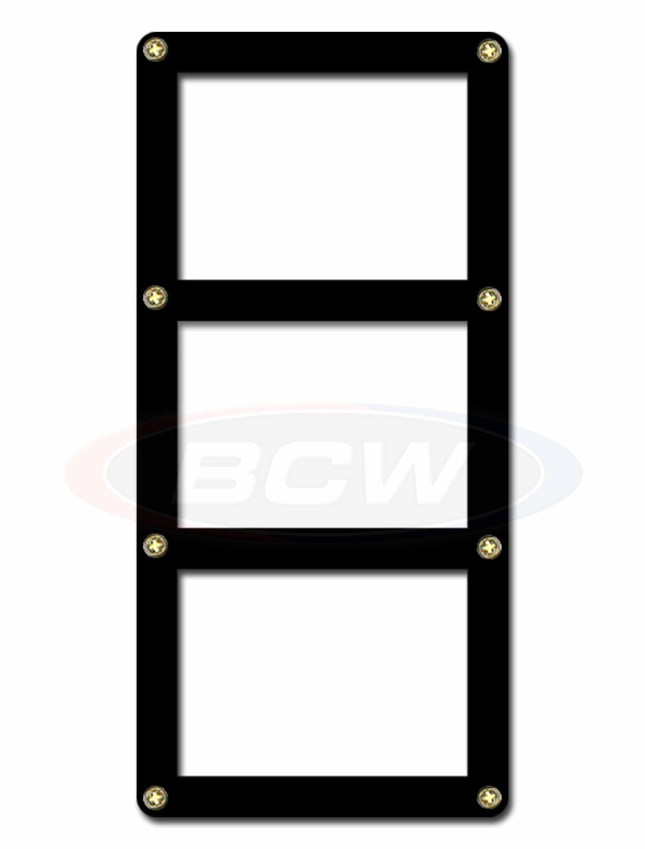 3 Card Trading Card Display in Black