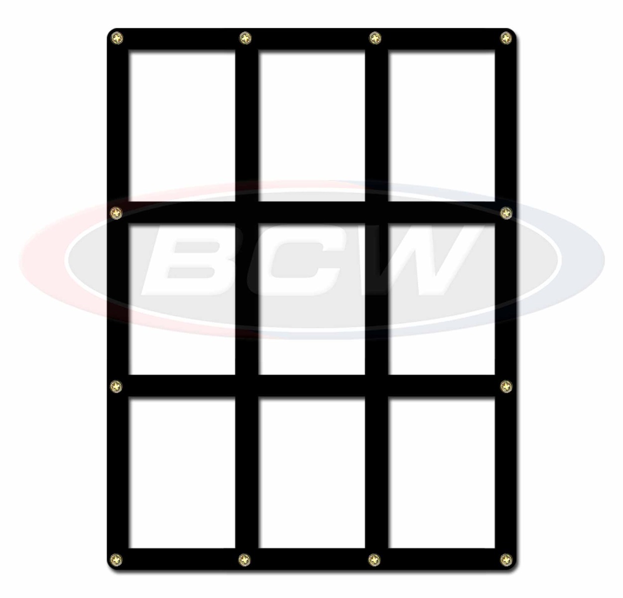9 Slot Trading Card Display Black