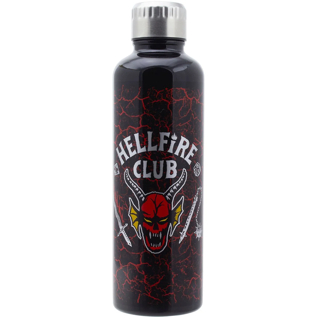 Stranger Things Hellfire Club Water Bottle front