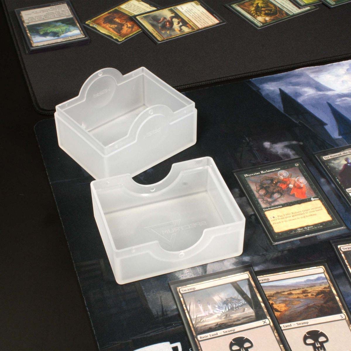 Prism Deck Box White Open