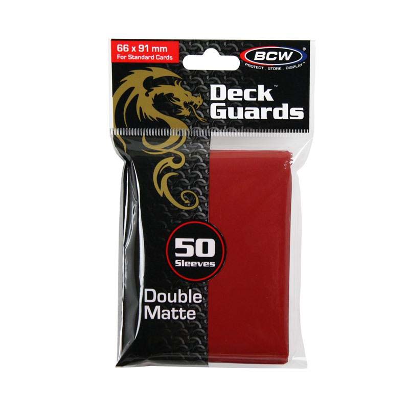 Deck Guard Matte RedDeck Guard Matte Red 50 count