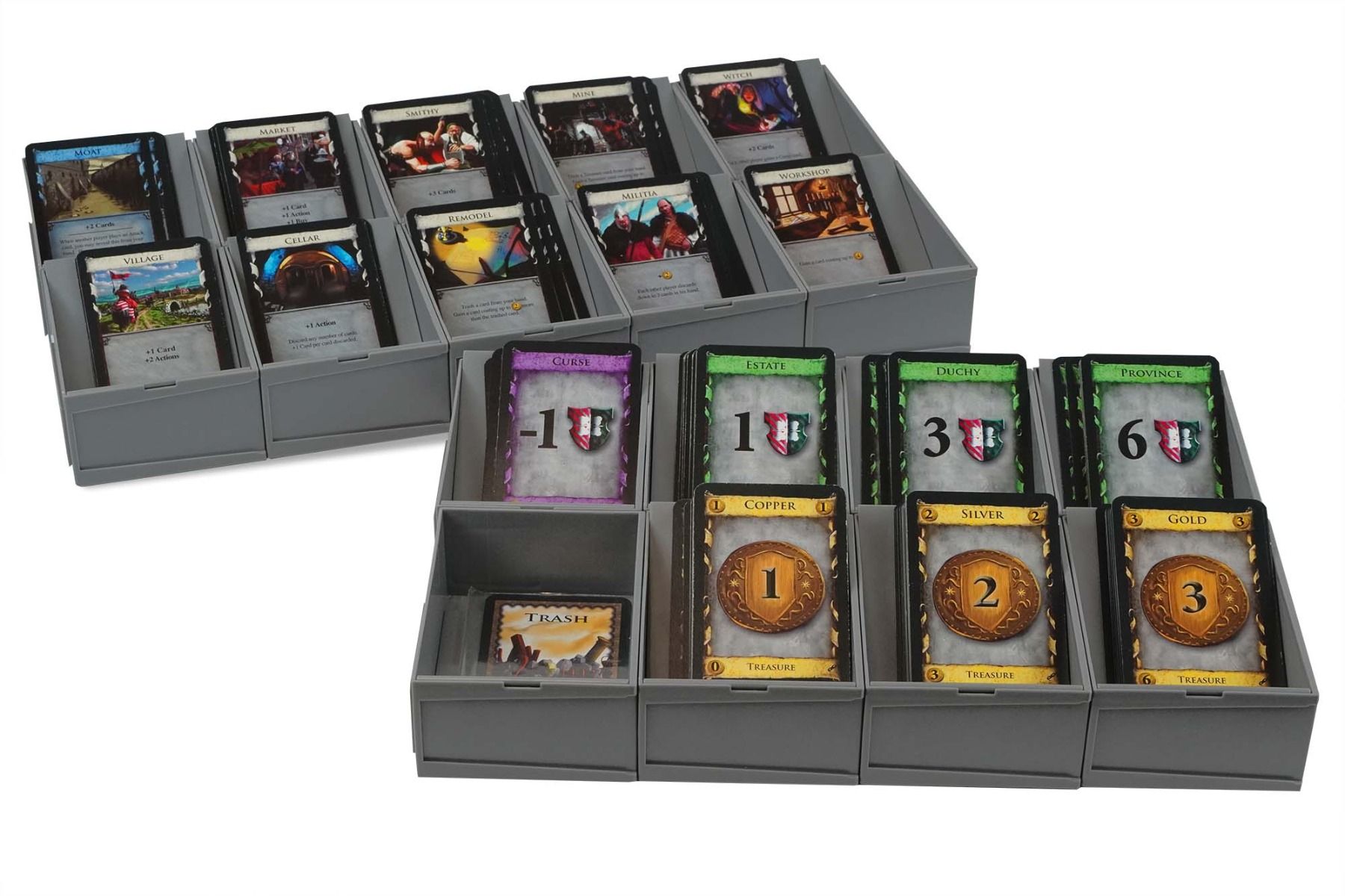 Modular Sorting Tray with gaming cards