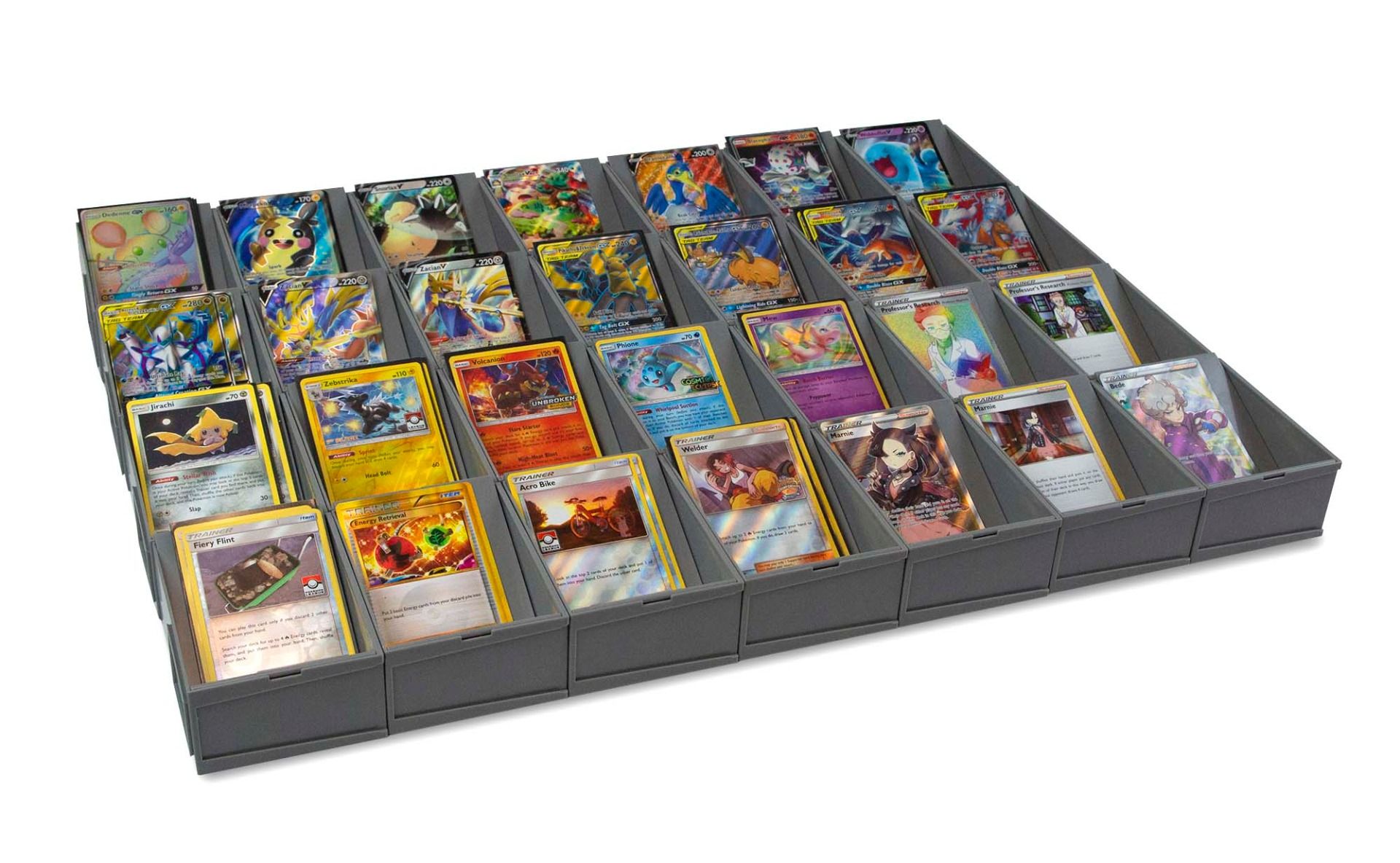 Modular Sorting Tray with cards in them
