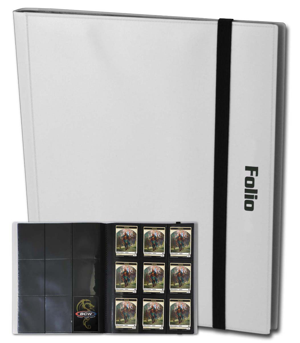 9-Pocket Card Folio White