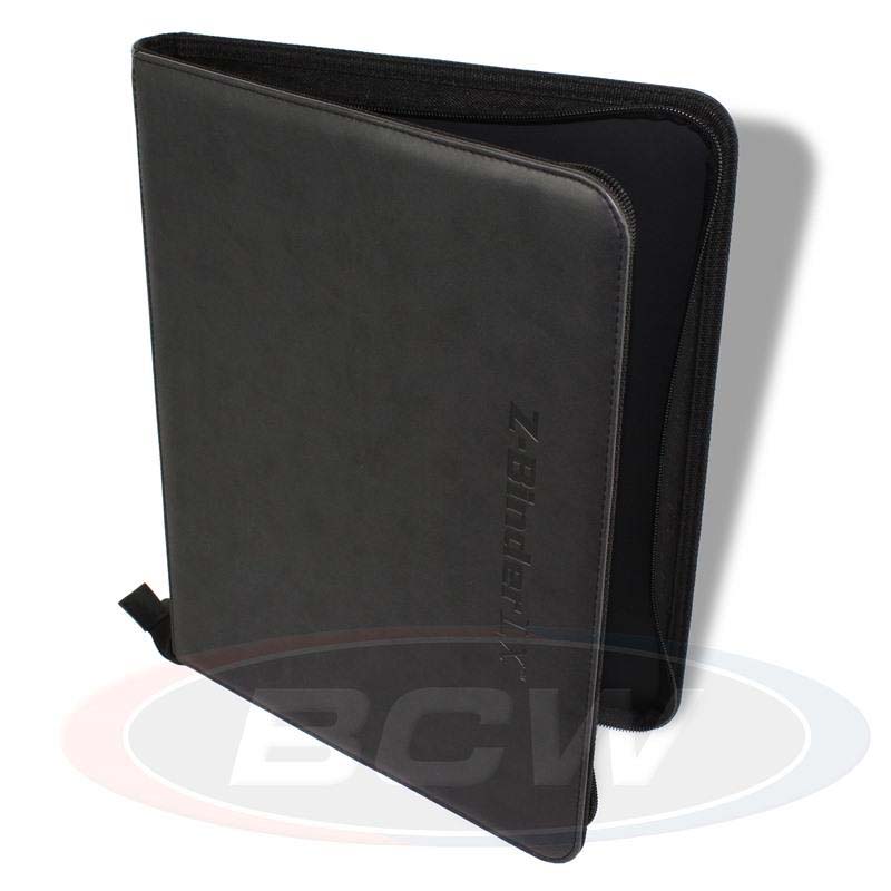 ZIPPER 3-RING BINDER - 1 IN - LX - BLACK