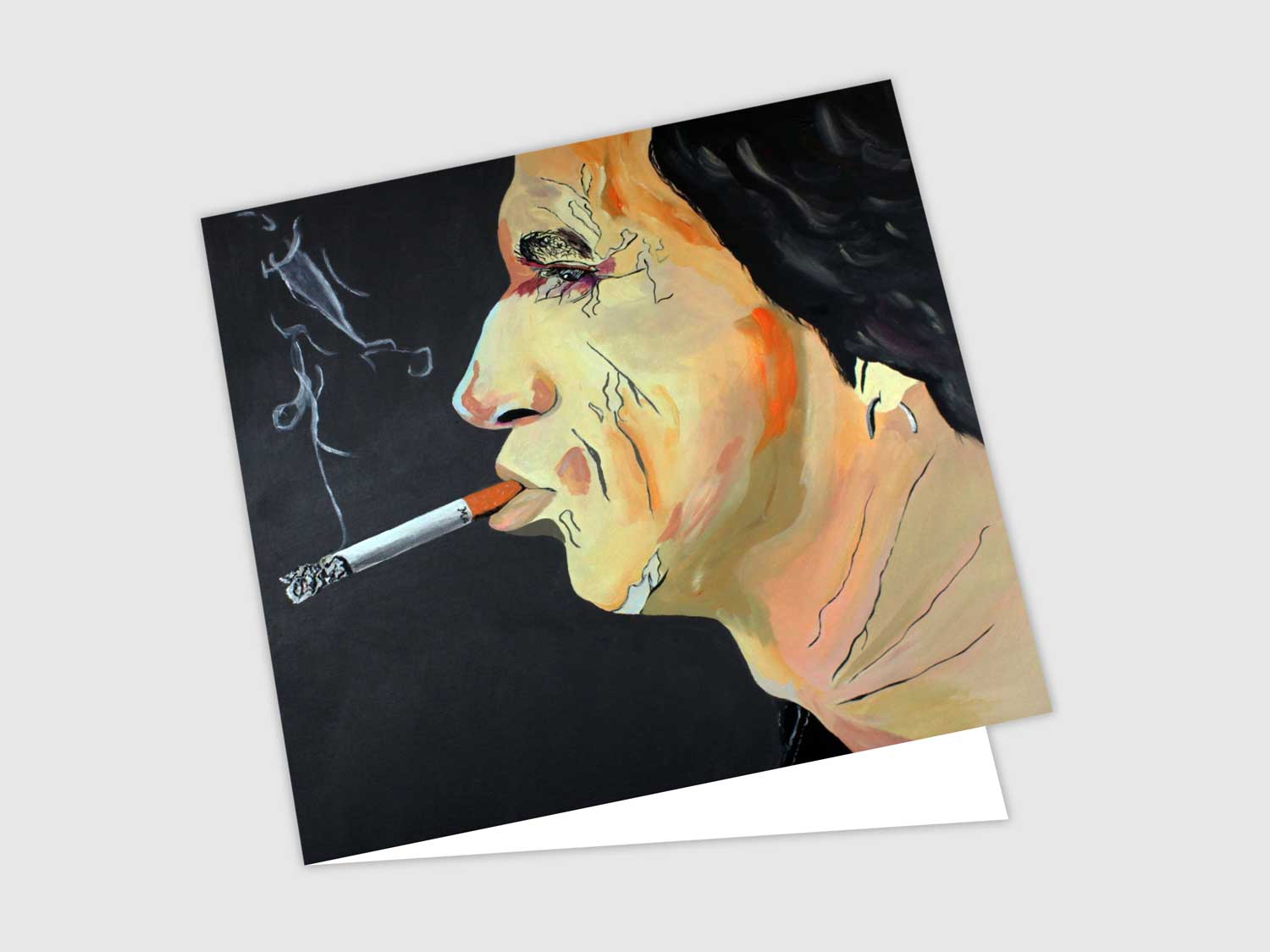 Keith Richards Greeting Card by Tonya Cameron Limited Edition