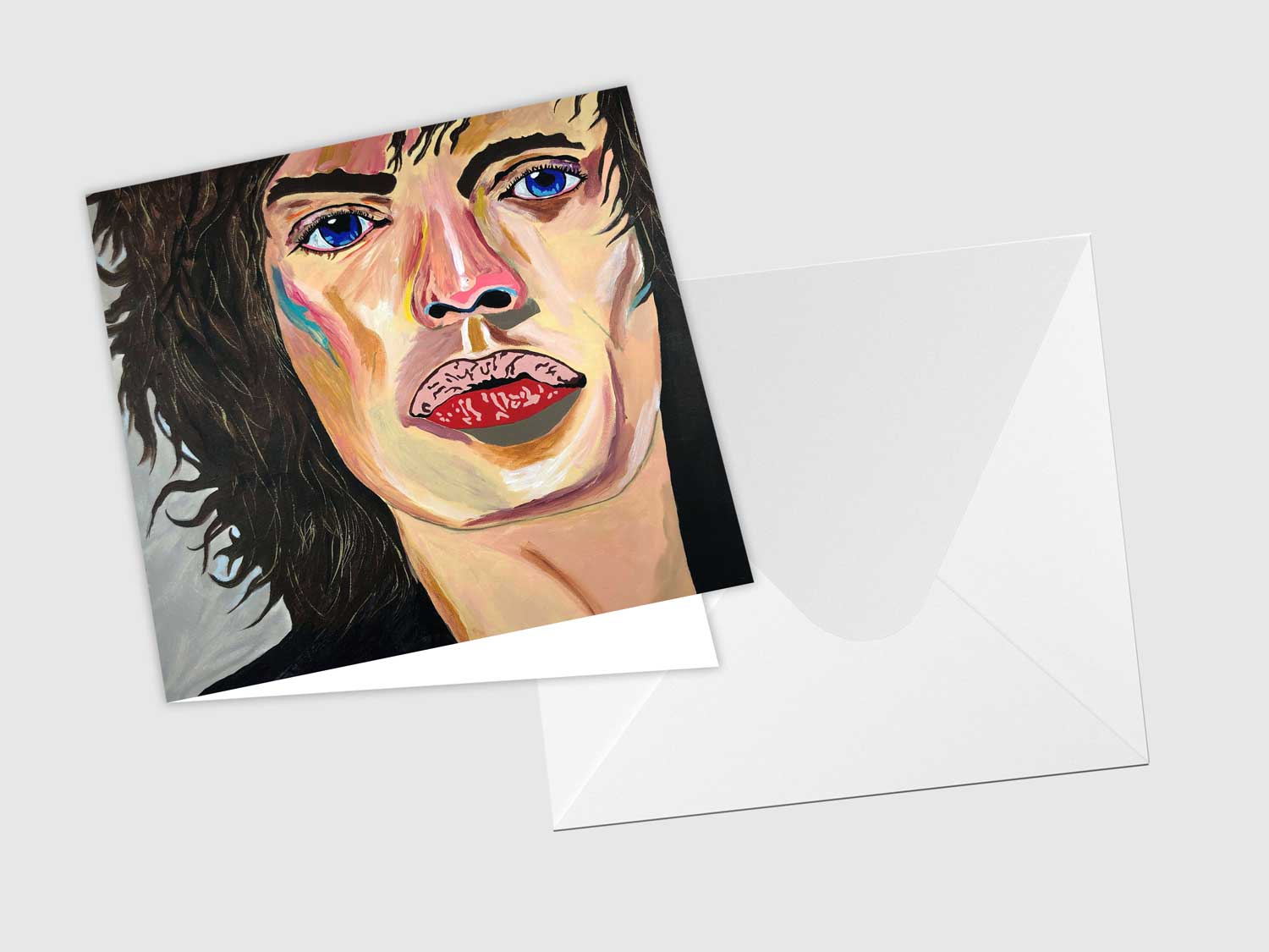 Mick Jagger (SIR MICK) Greeting Card by Tonya Cameron Limited Edition