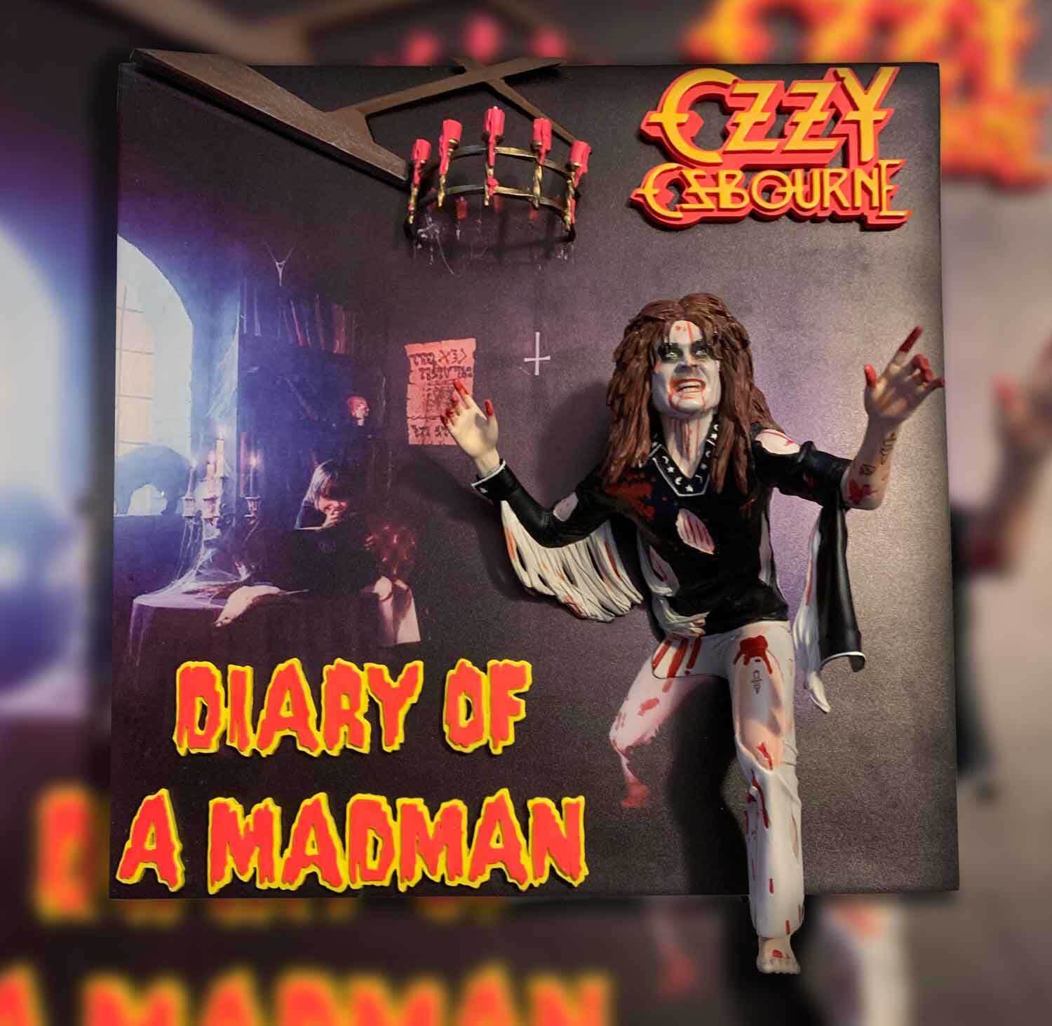 Ozzy Osbourne Diary of a Madman Knucklebonz 3D Album Front